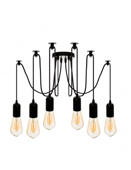 Suspension filaire \"Udell\" noire, métal HOME SWEET HOME Luminaires & Suspensions