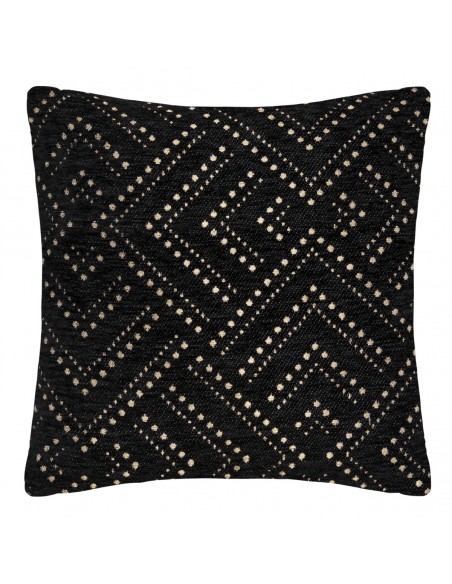 HOUSSE COUSSIN CHEN DOT NOIR 40X40cm HOME SWEET HOME Housse de coussin