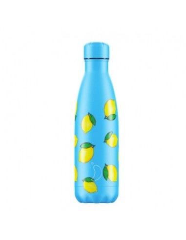 Bouteille 500ml isotherme Chilly\'s Bottles \"ICONS LEMON\" HOME SWEET HOME Chilly\'s bouteille isotherme