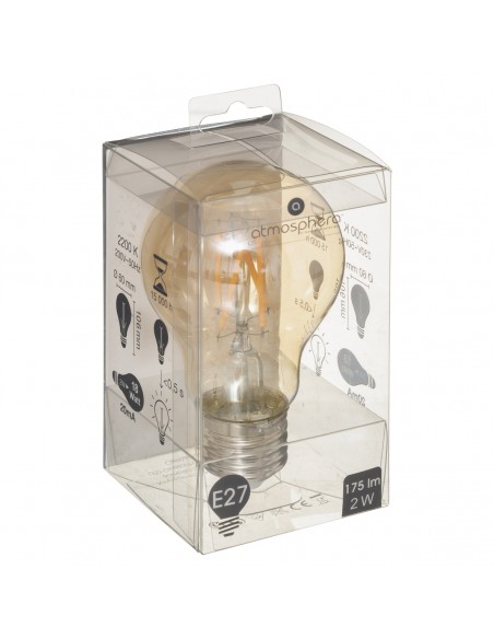 Ampoule LED \"Standard\" ambrée, filament droit E27 HOME SWEET HOME Luminaires & Suspensions