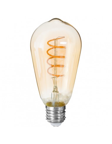 Ampoule LED "Larme" ambrée, filament...