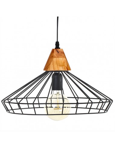 SUSPENSION METAL FILAIRE \"BEN\" NOIR D.37,5 HOME SWEET HOME Luminaire