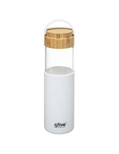 BOUTEILLE VERRE+SILICONE 0,55L BLANC HOME SWEET HOME Cuisine