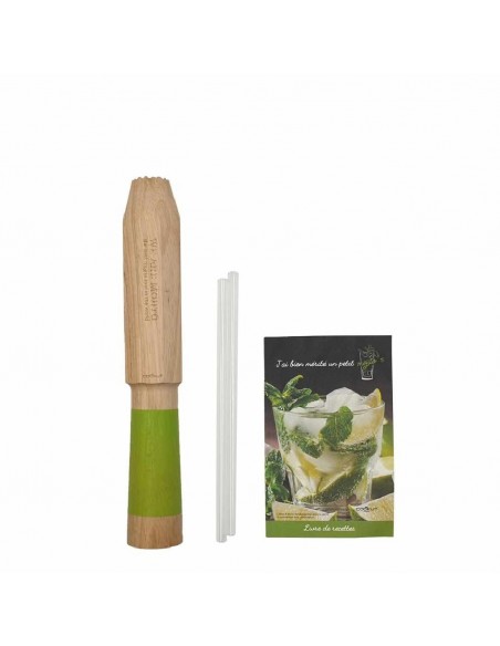 Coffret mojitos : Pilon-doseur, recettes et pailles HOME SWEET HOME Cookut