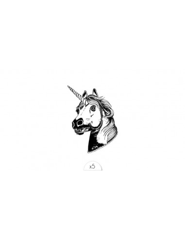 Tatouages éphémères SIOOU \"Licorne\" x5 HOME SWEET HOME Accessoires mode et fashion