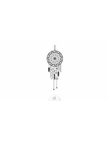 Tatouages éphémères SIOOU \"Dreamcatcher\" x5 HOME SWEET HOME Accessoires mode et fashion