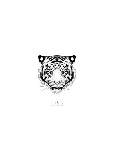 Tatouages éphémères SIOOU \"Tigre\" x5 HOME SWEET HOME Accessoires mode et fashion