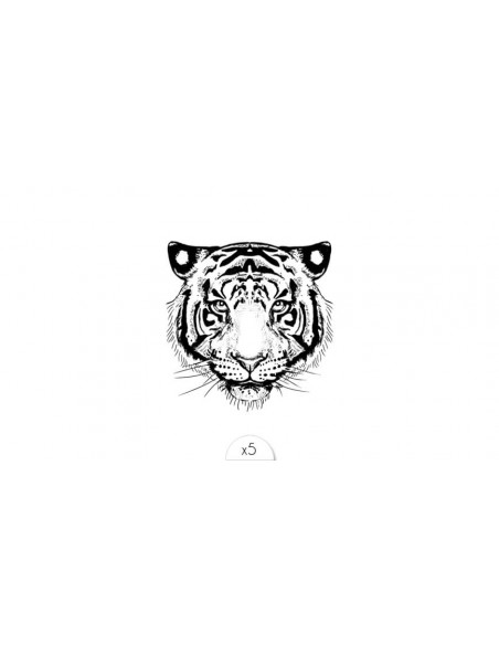 Tatouages éphémères SIOOU \"Tigre\" x5 HOME SWEET HOME Accessoires mode et fashion