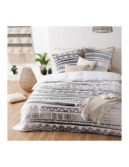 Parure de lit \"Etnik\" en coton 240x220 cm HOME SWEET HOME Linge de maison