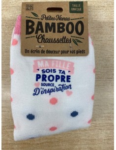 Chaussette bambou Ma fille...