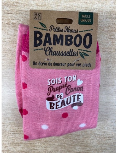 Chaussette bambou sois ton propre canon de beauté HOME SWEET HOME Cadeau