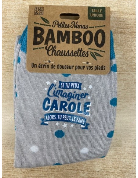 Chaussette bambou si tu peux l\'imaginer carole alors du peux le faire HOME SWEET HOME Cadeau