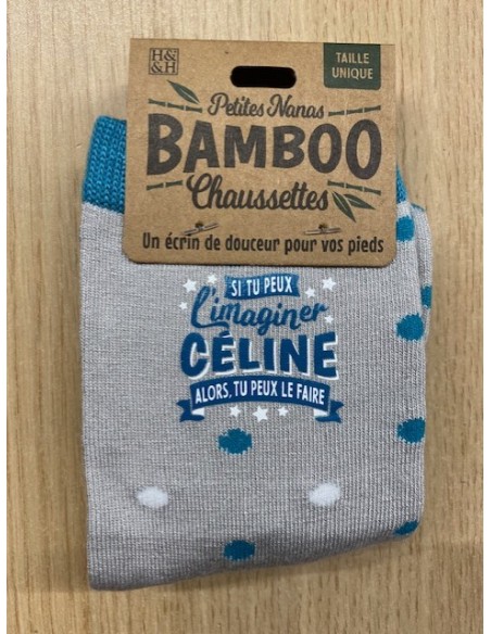 Chaussette bambou si tu peux l\'imaginer celine alors du peux le faire HOME SWEET HOME Cadeau