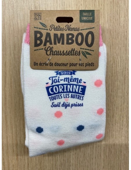 Chaussette bambou sois toi même corinne toutes les autres sont déjà prises HOME SWEET HOME Cadeau