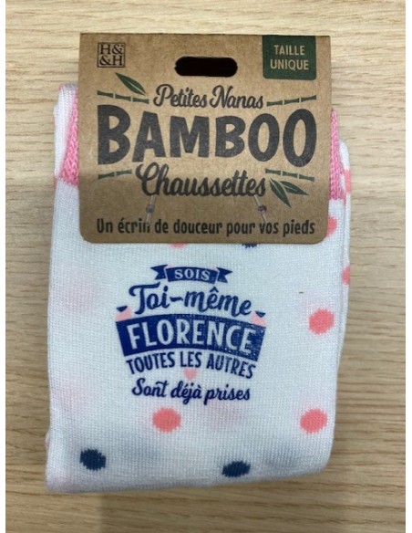 Chaussette bambou sois toi même florence toutes les autres sont déjà prises HOME SWEET HOME Cadeau