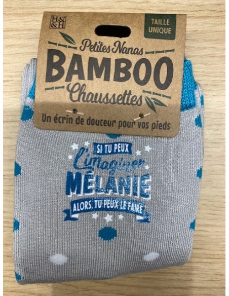 Chaussette bambou si tu peux l\'imaginer mélanie alors du peux le faire HOME SWEET HOME Cadeau