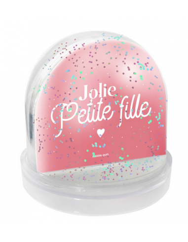 Boule à neige - Jolie petite fille HOME SWEET HOME Cadeau