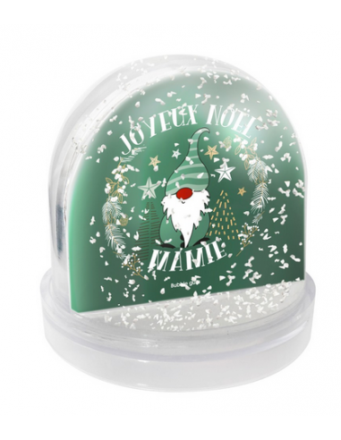 Boule à neige noël - Lutin Joyeux Noël Mamie HOME SWEET HOME Cadeau