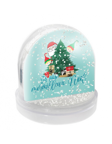 Boule à neige noël - Le plus merveilleux Noël HOME SWEET HOME Cadeau