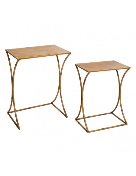 Lot de 2 tables d\'appoint \"Asco\" en métal HOME SWEET HOME Tables basse & Tables de salon