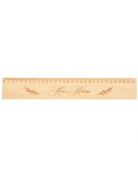 Règle \"Merci Maîtresse\" en Bois 31x5cm HOME SWEET HOME Décoration festive