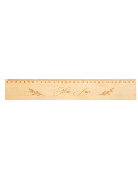 Règle \"Merci Atsem\" en Bois 31x5cm HOME SWEET HOME Décoration festive