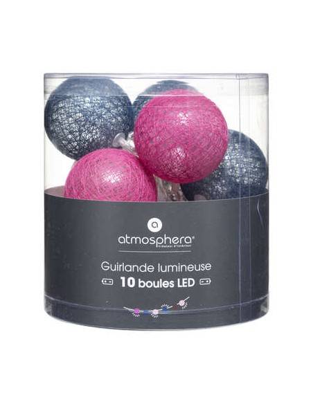 Guirlande LED \"Sorbet\" 10 boules L165 cm HOME SWEET HOME Luminaires & Suspensions