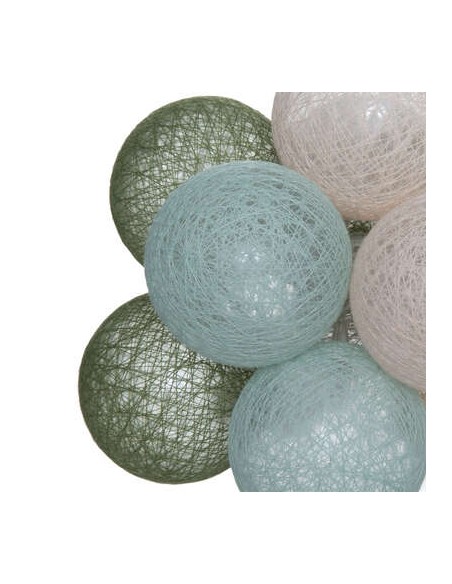 Guirlande LED \"Army ROSE POUDRE\" 16 boules L255 cm HOME SWEET HOME Luminaires & Suspensions