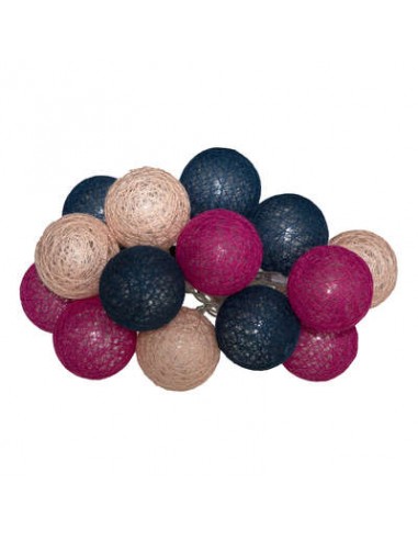 Guirlande LED \"Sorbet FRAMBOISE\"16 boules L255 cm HOME SWEET HOME Luminaires & Suspensions