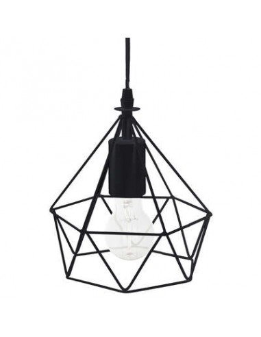 Suspension filaire \"Ida\" noire, métal D19 cm HOME SWEET HOME Luminaires & Suspensions