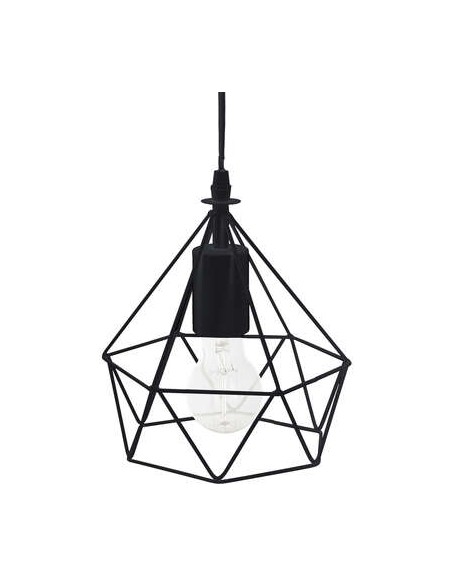 Suspension filaire \"Ida\" noire, métal D19 cm HOME SWEET HOME Luminaires & Suspensions