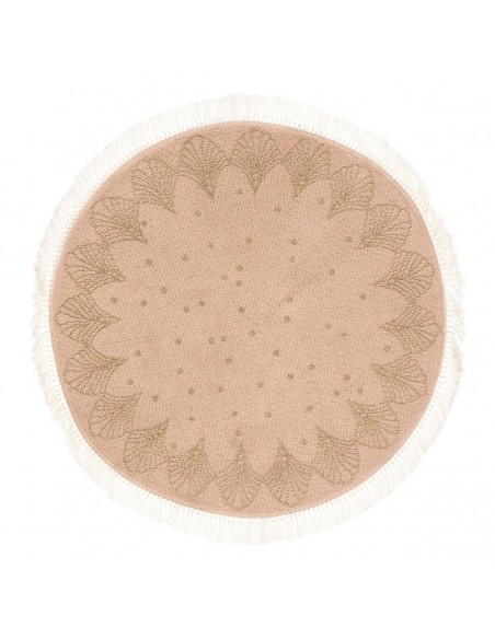 Tapis enfant, rose, jute & lurex HOME SWEET HOME Chambre pour enfant