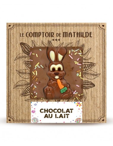 Tablette chocolat au lait lapin le comptoir de mathilde HOME SWEET HOME Épicerie fine