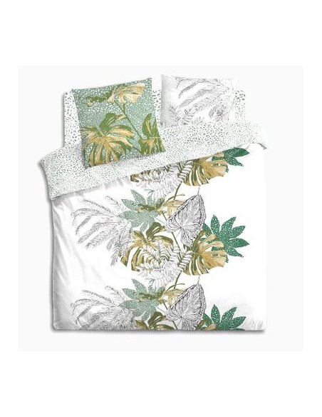 PARURE IMP MONSTERA 240X220 HOME SWEET HOME Linge de maison