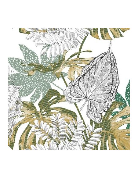 PARURE IMP MONSTERA 240X220 HOME SWEET HOME Linge de maison