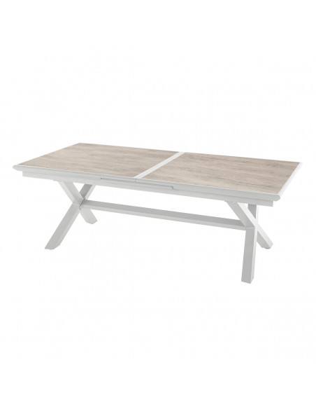 Table de jardin extensible Axiome Sépia & Blanc HOME SWEET HOME Tables et chaises de jardin