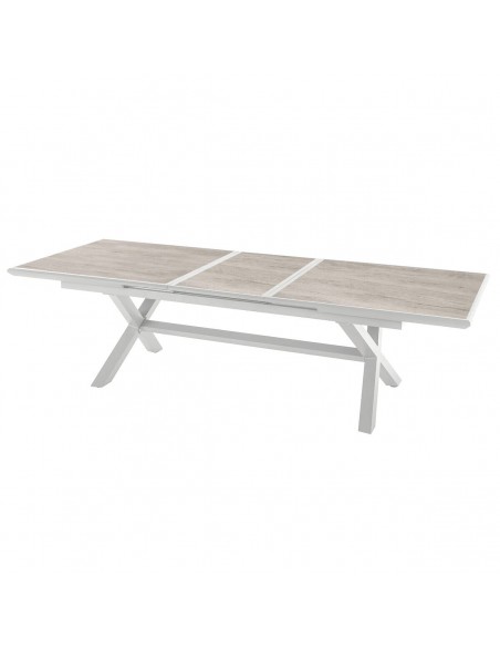 Table de jardin extensible Axiome Sépia & Blanc HOME SWEET HOME Tables et chaises de jardin