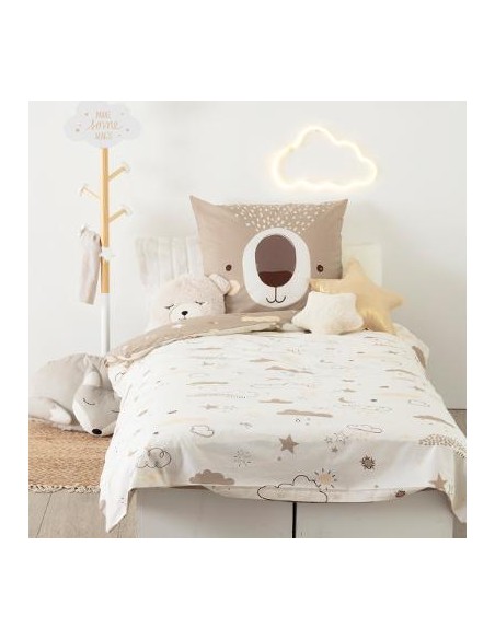 PARURE OURS 140 X 200 HOME SWEET HOME Chambre pour enfant