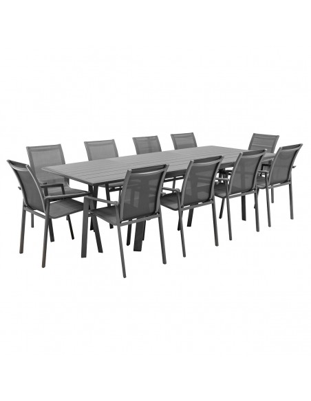 Table de jardin extensible Pavane Graphite HOME SWEET HOME Tables et chaises de jardin