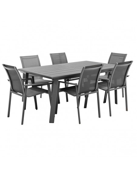 Table de jardin extensible Pavane Graphite HOME SWEET HOME Tables et chaises de jardin