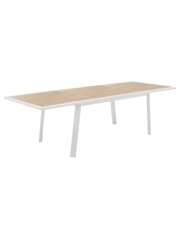 Table de jardin extensible Pavane Lin & Blanc HOME SWEET HOME Tables et chaises de jardin