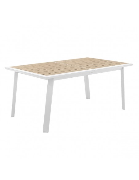 Table de jardin extensible Pavane Lin & Blanc HOME SWEET HOME Tables et chaises de jardin