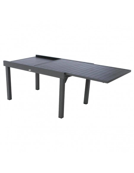 Table de jardin extensible Piazza Aluminium traité époxy Graphite 6/10 places HOME SWEET HOME Accueil