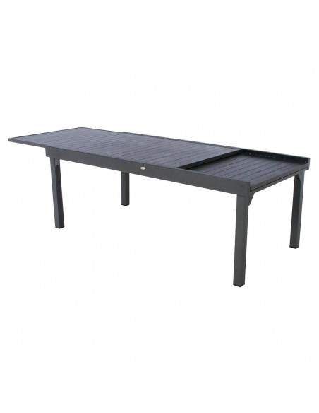 Table de jardin extensible Piazza Aluminium traité époxy Graphite 8/12 places HOME SWEET HOME Tables et chaises de jardin