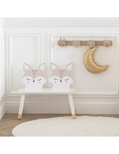 Banc enfant \"Renard\", bois HOME SWEET HOME Chambre pour enfant