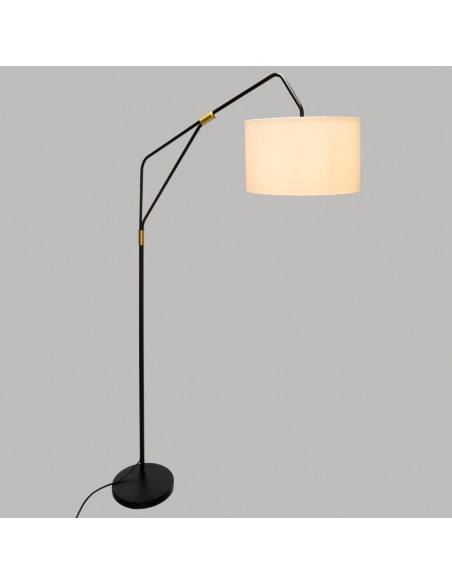 Lampadaire arc \"Luce\" noir et doré HOME SWEET HOME Luminaires & Suspensions