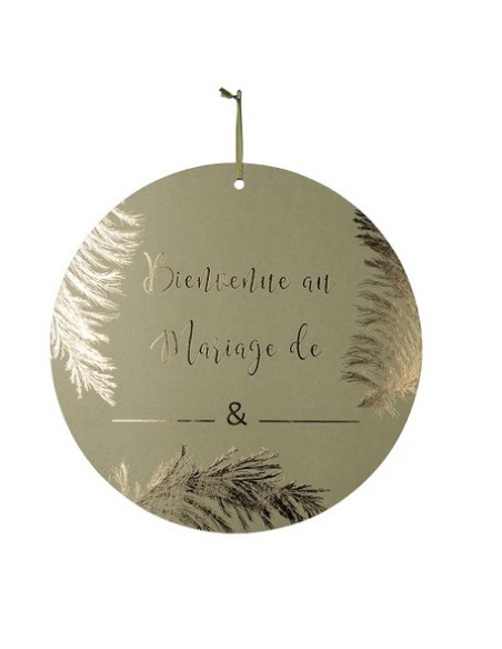 PANCARTE PAMPA POUR PERSONALISATION DU MARIAGE KAK HOME SWEET HOME Art de la table