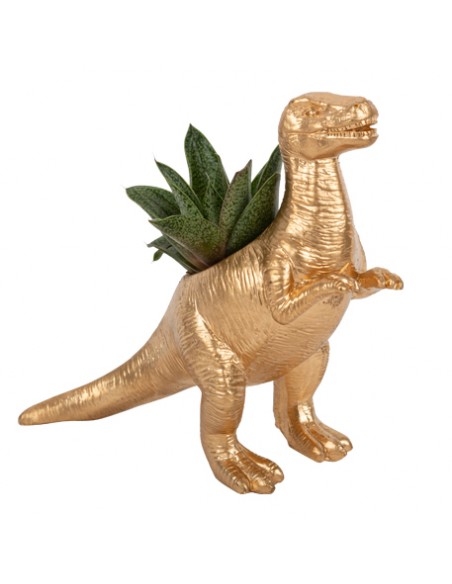 VASE DINOSAURE PLANTE GRASSE TYRANNOSAURUS REX OR HOME SWEET HOME Décoration festive