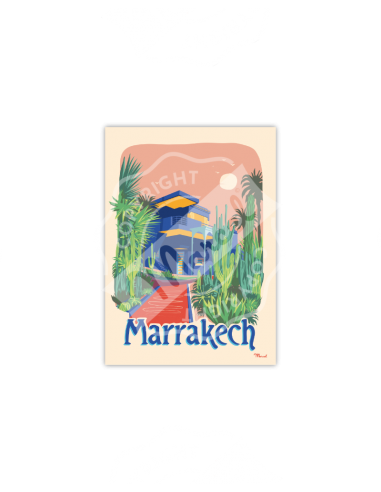 Affiche \" MARRAKECH\" HOME SWEET HOME Affiche Marcel Travels