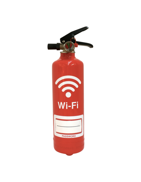 Extincteur design WIFI ROUGE HOME SWEET HOME Extincteur Fire Design